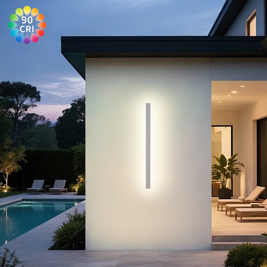Brilagi - Applique murale LED d'extérieur LINEAR LED/22W/230V 3000K IP65 100 cm blanche IRC 90