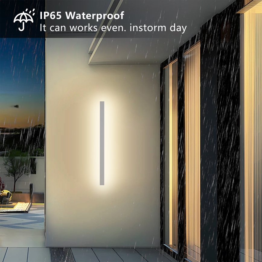 Brilagi - Applique murale LED d'extérieur LINEAR LED/22W/230V 3000K IP65 100 cm blanche IRC 90