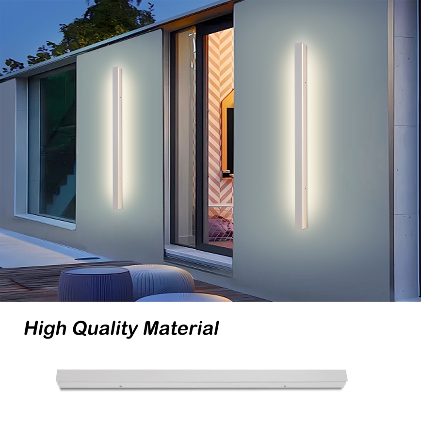 Brilagi - Applique murale LED d'extérieur LINEAR LED/22W/230V 3000K IP65 100 cm blanche IRC 90
