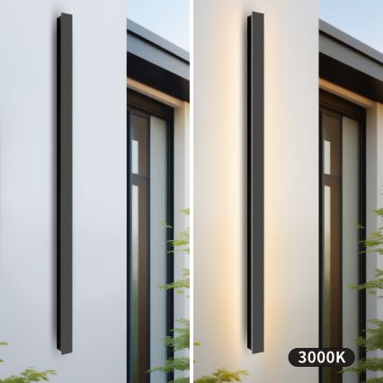 Brilagi - Applique murale extérieure LED LINEAR LED/32W/230V 3000K IP65 140 cm noir