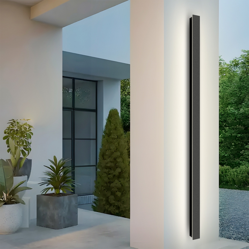 Brilagi - Applique murale extérieure LED LINEAR LED/32W/230V 3000K IP65 140 cm noir
