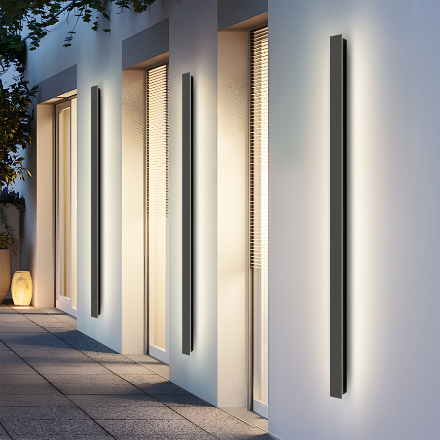 Brilagi - Applique murale extérieure LED LINEAR LED/32W/230V 3000K IP65 140 cm noir