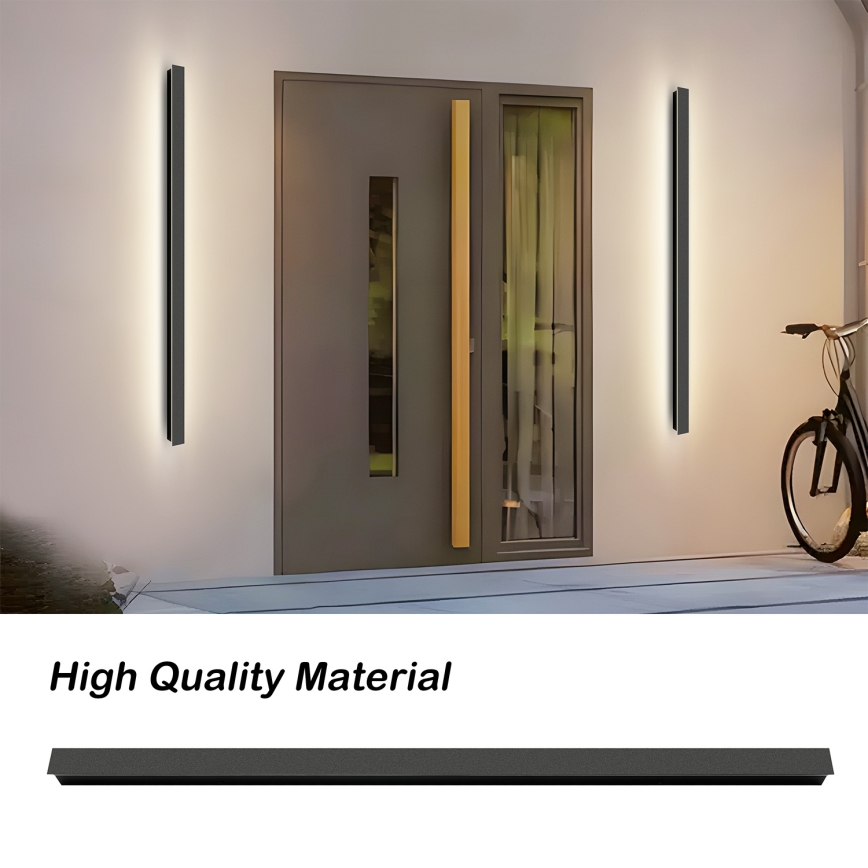 Brilagi - Applique murale extérieure LED LINEAR LED/32W/230V 3000K IP65 140 cm noir