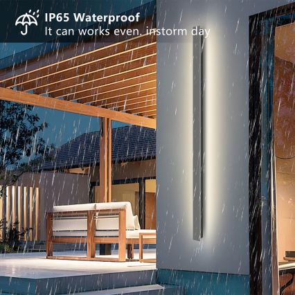 Brilagi - Applique murale d'extérieur LED LINEAR 32 W / 230 V, 4000 K, IP65, 140 cm, anthracite, IRC 90