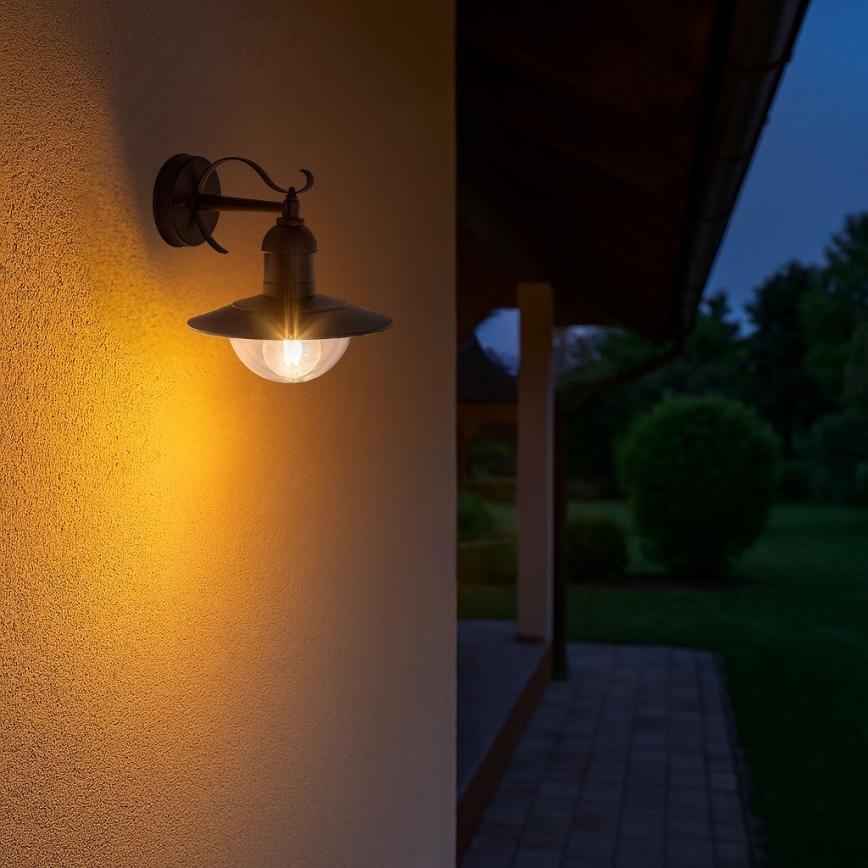 Brilagi - Applique murale d'extérieur MOLDE 1xE27/60W/230V IP44 noire