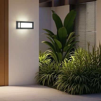 Brilagi - Applique murale d'extérieur LED PARKER LED/12W/230V 3000/4500/6000K anthracite IP44