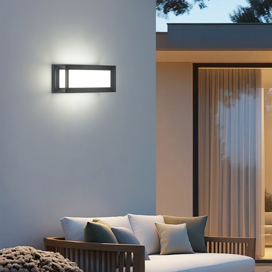 Brilagi - Applique murale d'extérieur LED PARKER LED/12W/230V 3000/4500/6000K anthracite IP44