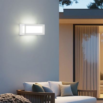 Brilagi - Applique murale d'extérieur PARKER LED/12W/230V blanche IP44