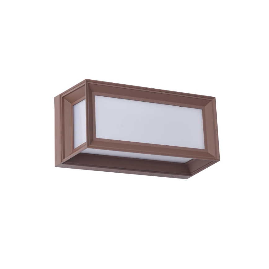 Brilagi - Applique murale d'extérieur PARKER LED/12W/230V marron IP44