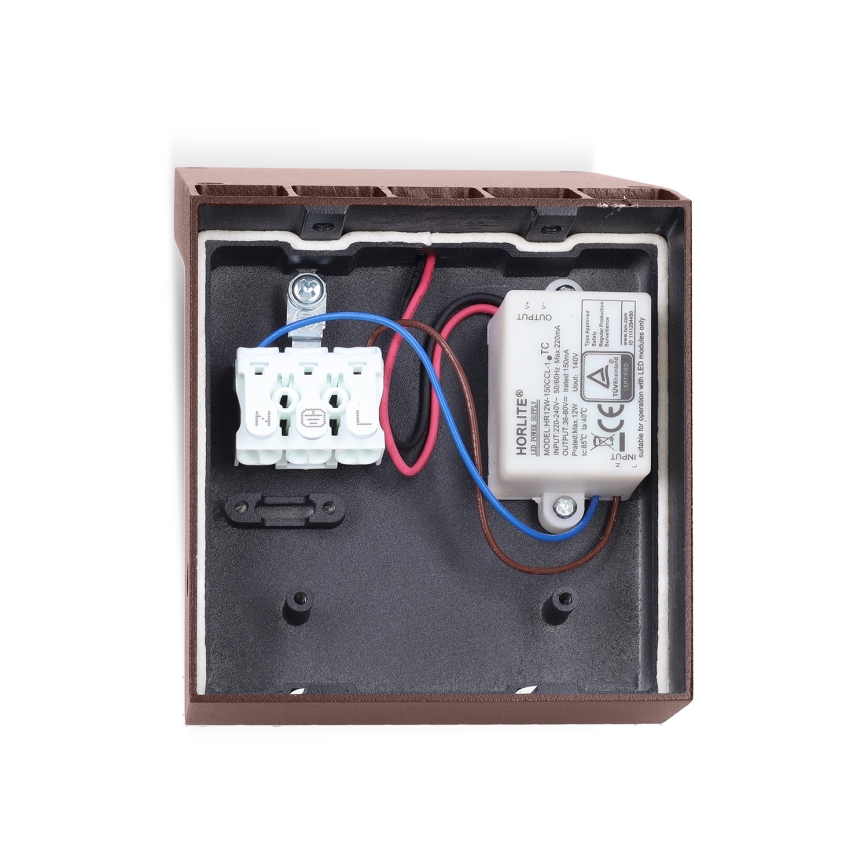 Brilagi - Applique murale d'extérieur RIANO LED/8W/230V brun IP65