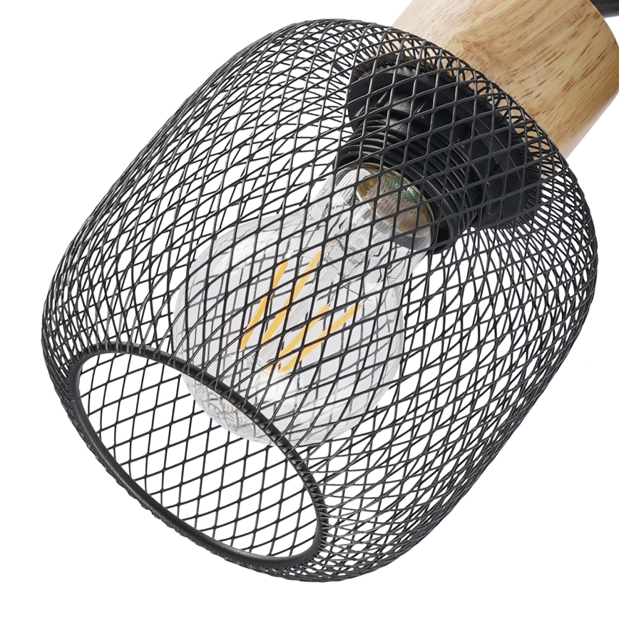 Brilagi - Applique murale directionnelle BASKLITE 1xE27/15W/230V bois/noir