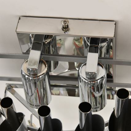 Brilagi - Applique murale ECLIPSE 2xE14/10W/230V argentée