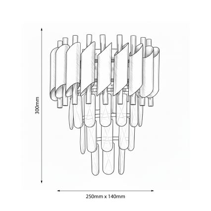 Brilagi - Applique murale ECLIPSE 2xE14/10W/230V argentée