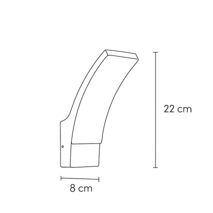 Brilagi - Applique murale extérieure ARCELO LED/9W/230V IP44