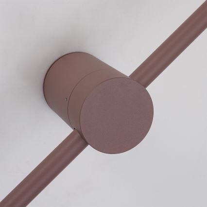 Brilagi - Applique murale d'extérieur LED AURA, 20 W, 230 V, 3000 K, IP54, 97 cm, marron, IRC 90