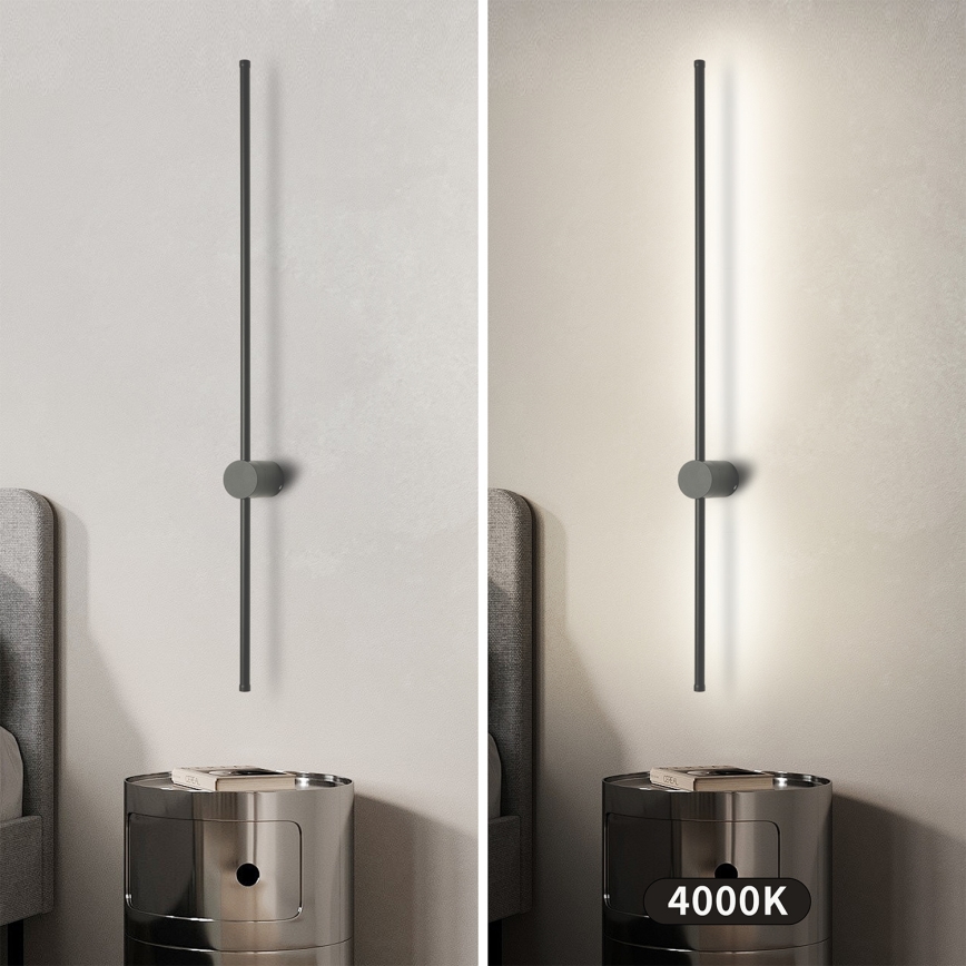 Brilagi - Applique murale d'extérieur AURA LED/20W/230V 4000K IP54 97 cm anthracite