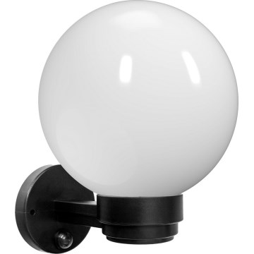 Brilagi - Applique murale extérieure HARBOR avec détecteur de mouvement 1xE27/40W/230V IP33 noir/blanc
