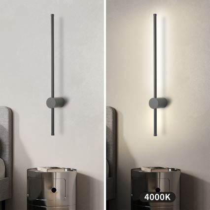Brilagi - Applique murale d'extérieur AURA LED/12W/230V 4000K IP54 65 cm anthracite