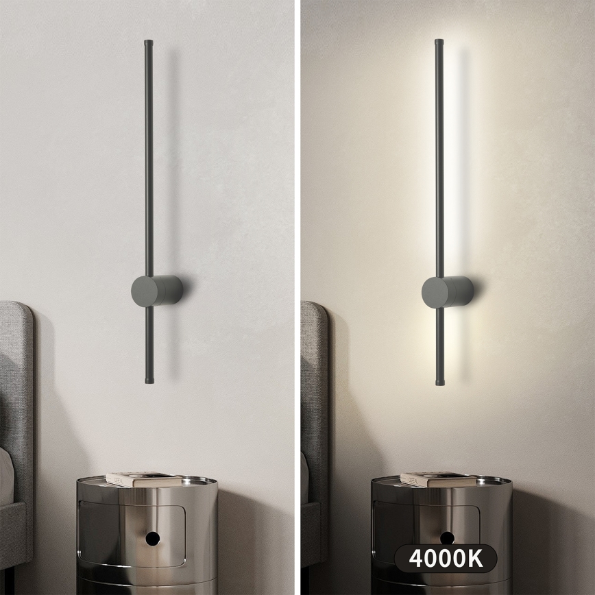 Brilagi - Applique murale d'extérieur AURA LED/12W/230V 4000K IP54 65 cm anthracite