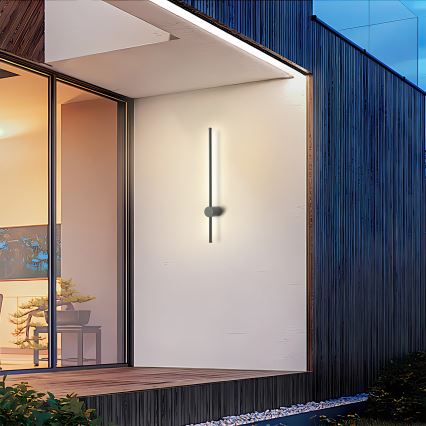 Brilagi - Applique murale d'extérieur AURA LED/12W/230V 4000K IP54 65 cm anthracite