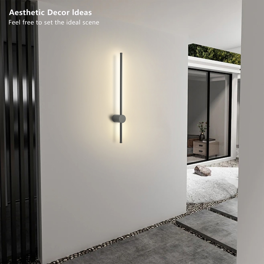 Brilagi - Applique murale d'extérieur AURA LED/12W/230V 4000K IP54 65 cm anthracite