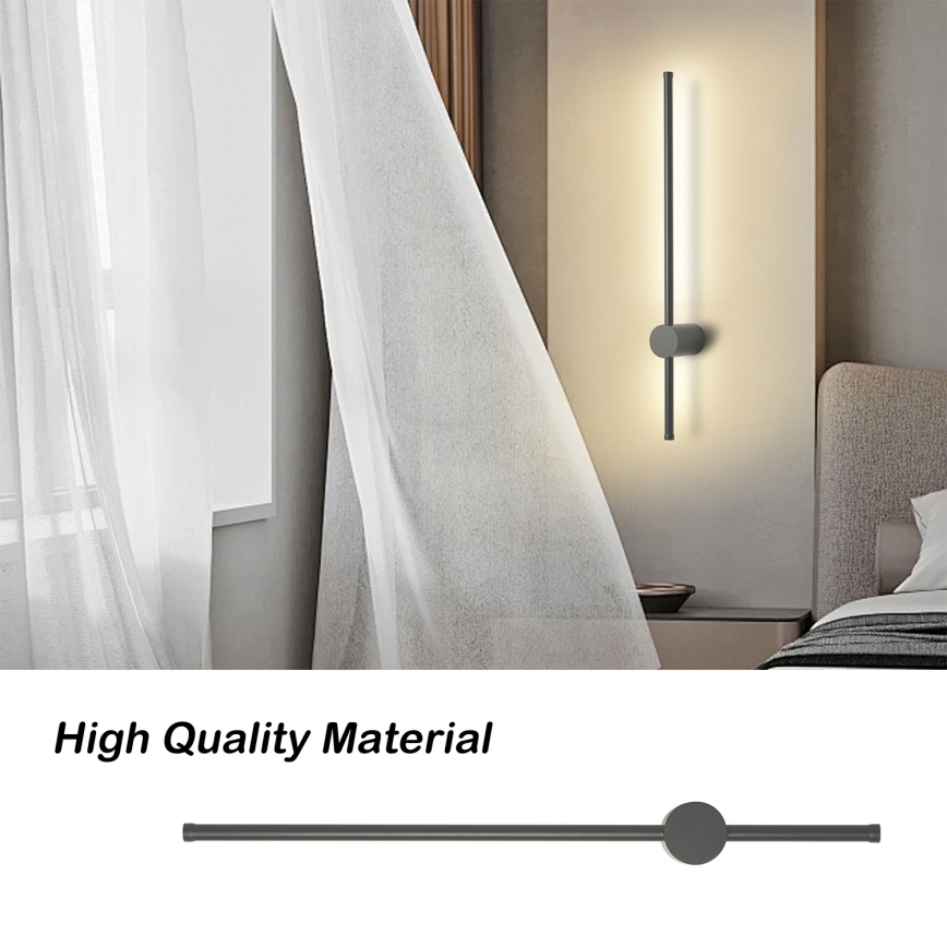 Brilagi - Applique murale d'extérieur AURA LED/12W/230V 4000K IP54 65 cm anthracite