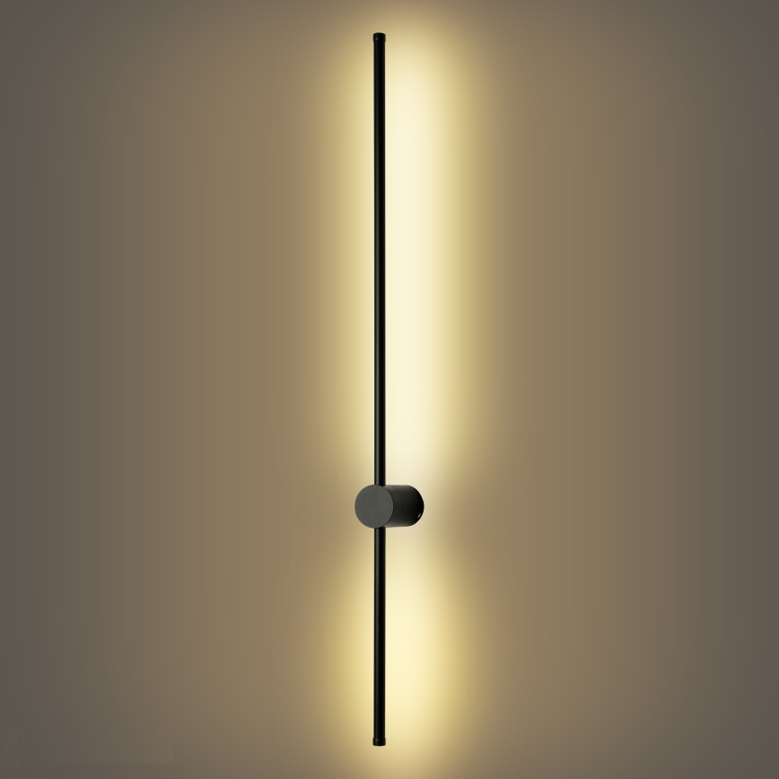 Brilagi - Applique murale extérieure LED AURA LED/20W/230V 3000K IP54 97 cm noire