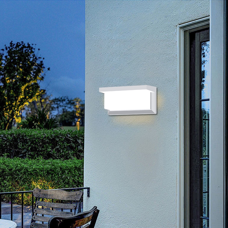 Brilagi - Applique murale d'extérieur LED dimmable BRICKY 1xE27/6W/230V 2700-6500K IP54 blanche
