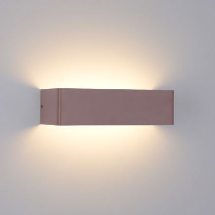 Brilagi - Applique murale extérieure LED DONNANI LED/12W/230V 30 cm marron IP44
