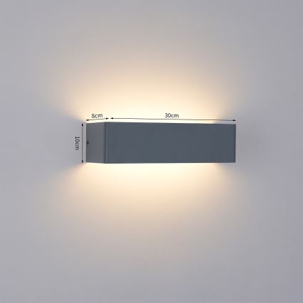 Brilagi - Applique murale extérieure LED DONNANI LED/12W/230V anthracite IP44