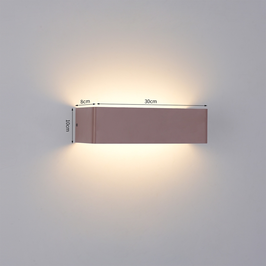 Brilagi - Applique murale extérieure LED DONNANI LED/12W/230V marron IP44
