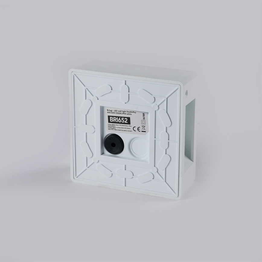 Brilagi - Applique murale extérieure LED DOUBLERAY LED/6W/230V blanche IP54