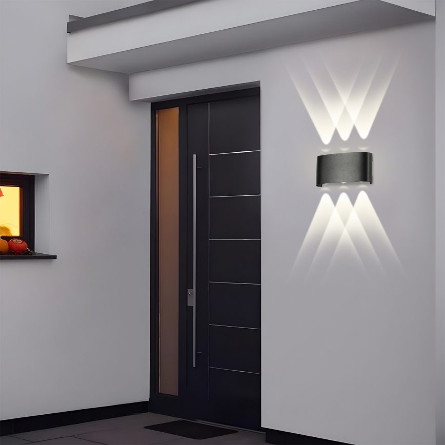 Brilagi - Applique murale extérieure LED FLAREBOX LED/6W/230V noir IP65