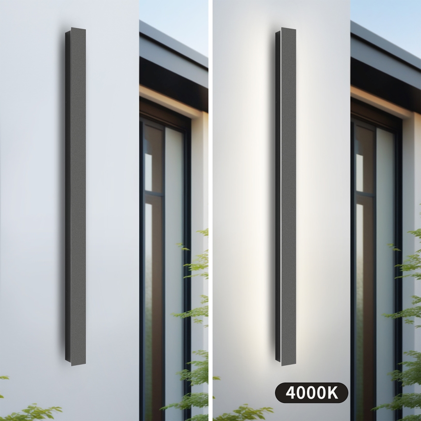 Brilagi - Applique murale extérieure LED LINEAR LED/22W/230V 4000K IP65 100 cm anthracite