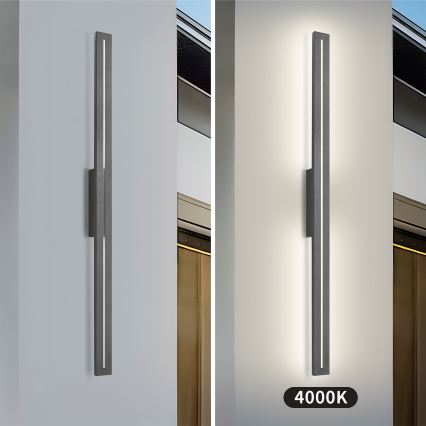 Brilagi - Applique murale d'extérieur LED LINEO LED/24W/230V 4000K IP65 100 cm anthracite