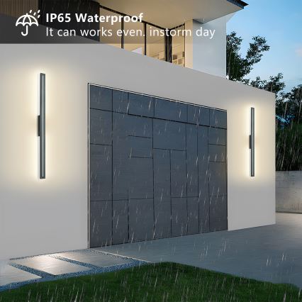 Brilagi - Applique murale d'extérieur LED LINEO LED/24W/230V 4000K IP65 100 cm anthracite