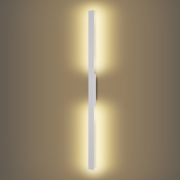 Brilagi - Applique murale extérieure LED LUNA 24W/230V 3000K IP65 100 cm blanche IRC 90