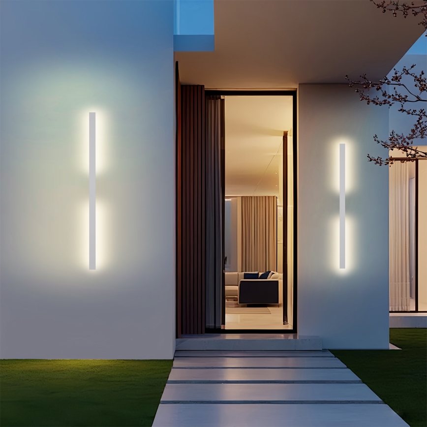 Brilagi - Applique murale extérieure LED LUNA 24W/230V 3000K IP65 100 cm blanche IRC 90