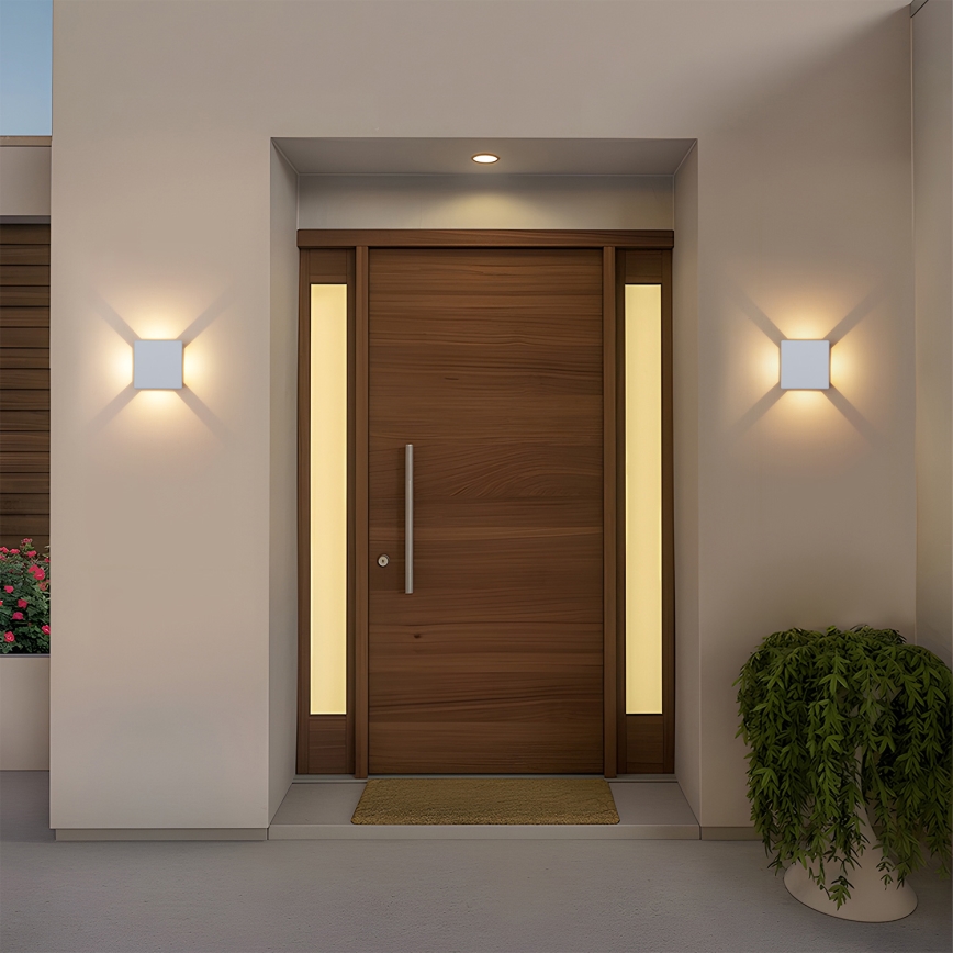 Brilagi - Applique murale extérieure LED QUADRAY LED/6W/230V blanche IP54