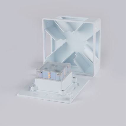 Brilagi - Applique murale extérieure LED QUADRAY LED/6W/230V blanche IP54