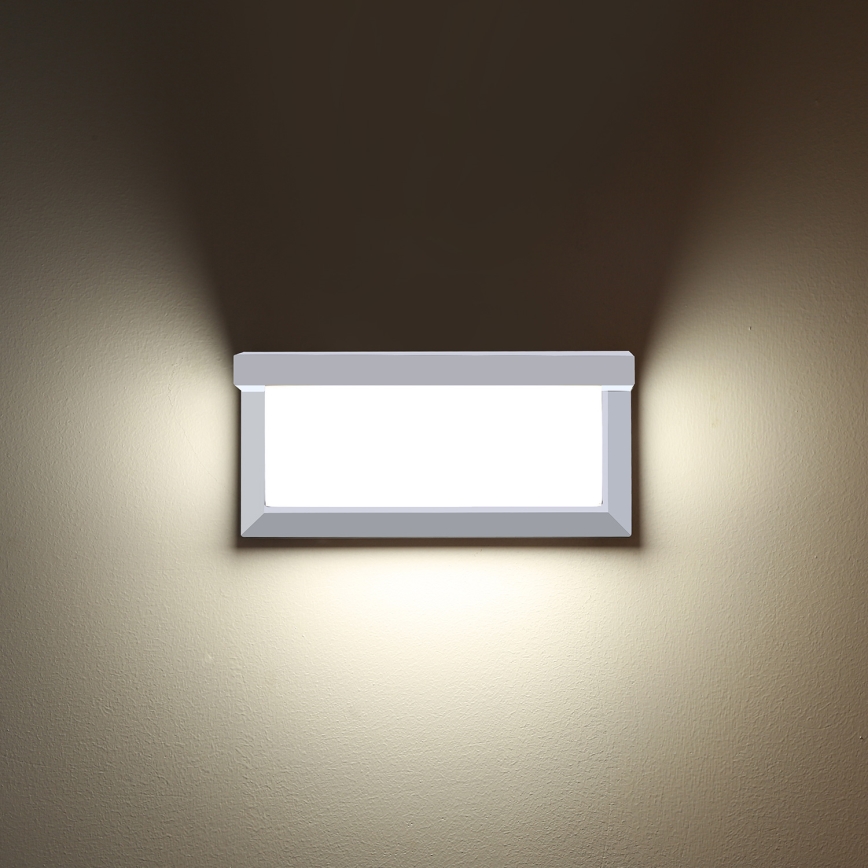 BRILAGI - Applique murale extérieure LED RGBW dimmable BRICKY 1xE27/12W/230V 2700-6500K IP54 blanche