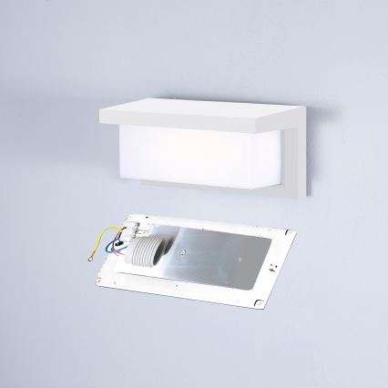 Brilagi - Applique murale extérieure LED RGBW dimmable BRICKY 1xE27/9W/230V 2700-6500K IP54 blanche