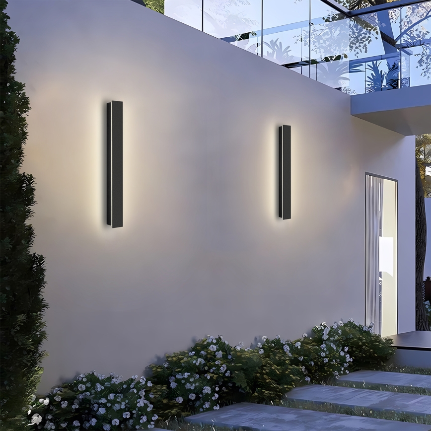 Brilagi - Applique murale d'extérieur LINEAR LED/12W/230V 3000K IP65 50 cm noire