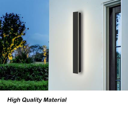 Brilagi - Applique murale d'extérieur LINEAR LED/12W/230V 3000K IP65 50 cm noire