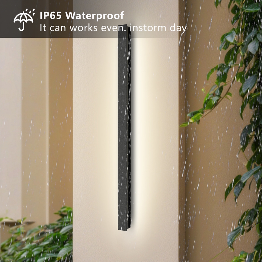 Brilagi - Applique murale d'extérieur LINEAR LED/22W/230V 4000K IP65 100 cm noire