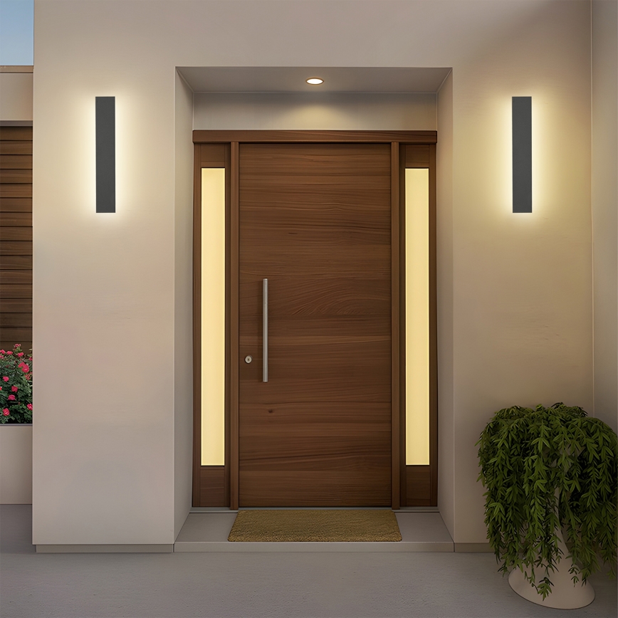 Brilagi - Applique murale extérieure LINEAR LED/8W/230V 3000K IP65 30 cm anthracite CRI 90