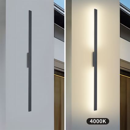 Brilagi - Applique murale d'extérieur LUNA LED/30W/230V 4000K IP65 150 cm anthracite CRI 90