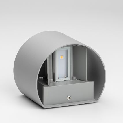 Brilagi - Applique murale extérieure RONDO LED/6W/230V gris IP54