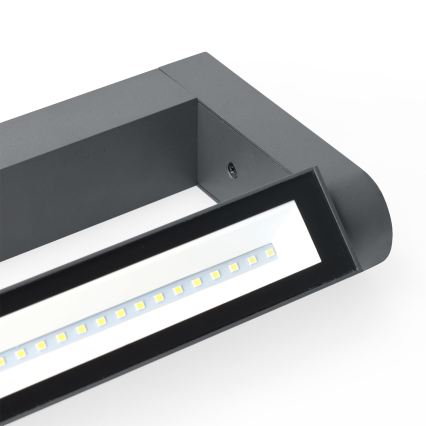 Brilagi - Applique murale extérieure LED SALERNO LED/12W/230V 35,5 cm anthracite IP65
