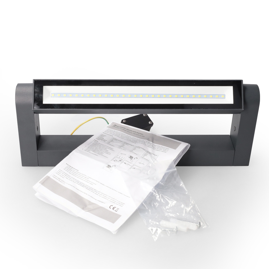 Brilagi - Applique murale extérieure LED SALERNO LED/12W/230V 35,5 cm anthracite IP65